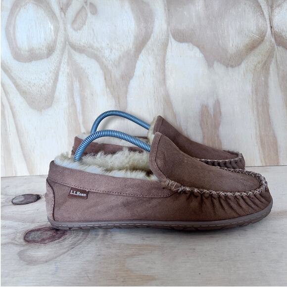 L.L. Bean - Venetian Shearling - Slippers - Brown - Women's - 9 M - 501939 - Picture 1 of 9